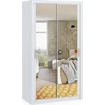 GiB Meble Šatní skříň Bono SZ120 se zrcadlem Barva: bílá