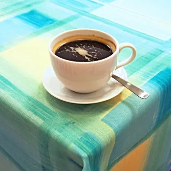 ubrus Teflonový ubrus tisk Káro - duha 120x140