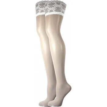 Dámské punčochy VoXX Boma Lonka Litex+Dámské samodržící punčochy Boma LADY hold-ups, Dámské samodržící punčochy Boma LADY hold-ups, Boma, 109598 M/164-170/116 bianco