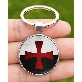 Přívěšek na klíče kříž templářů