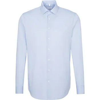 Pánská košile Seidensticker Pánská popelínová košile SN021000 Sky Blue 42