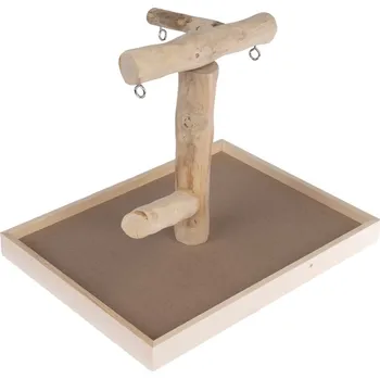 Pro ptáka TIAKI Bidlo z jávského dřeva 40,5 × 31 × 31 cm příslušenství do klece