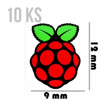 samolepka PIMORONI Samolepky malé 12x9 10ks pre Raspberry