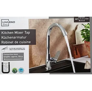 Vodovodní baterie LIVARNO home Kuchyňská baterie 498260, hranatá