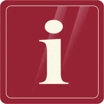 Informační tabulka Informace - symbol Samolepka 90 x 90 mm tl. 0.1 mm - modrá - Kód: 02930