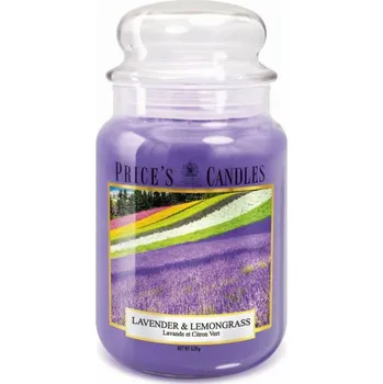 Svíčka Price’s PRICE´S MAXI svíčka ve skle Levandule & Lemongrass - hoření 150h