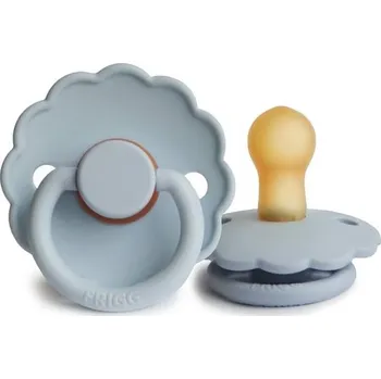 dudlíky FRIGG Daisy Latex Powder Blue - size 2