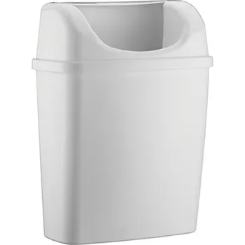 Odpadkový koš INPOSAN Nástěnný odpadkový koš 6 litrů bílý