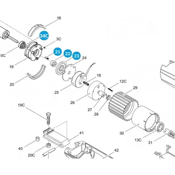 Pohon brány CAME 119RID273 brzdový kotouč- AMICO AXO