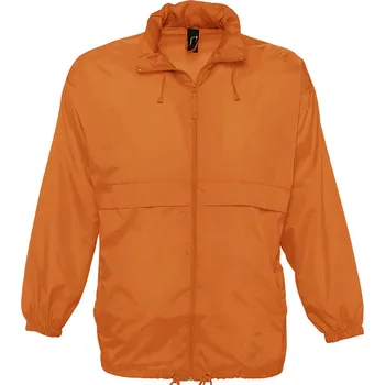 Pánská casual bunda SOĽS Surf Uni větrovka SL32000 Orange L