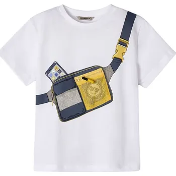 MAYORAL chlapecké tričko Smile KR bílá vel. 134 cm