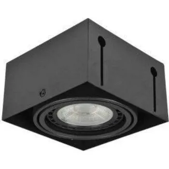 Bodové svítidlo Stropní zápustné bodové svítidlo AZzardo Nova 1 GIPs black/black AZ2872 GU10+ADAP111/ES111 1x40/1x50W IP20 15cm černé