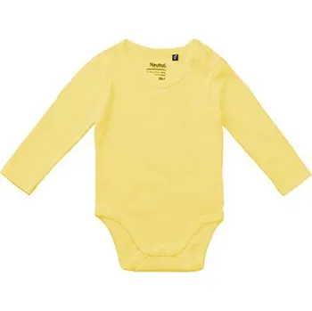 Kojenecký body Neutral Kojenecké body s dlouhým rukávem NE11130 Dusty Yellow 68