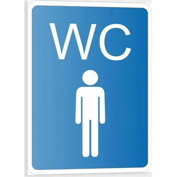 WC Muži Plast 105 x 148 mm (A6) tl. 0.5 mm - Kód: 02590