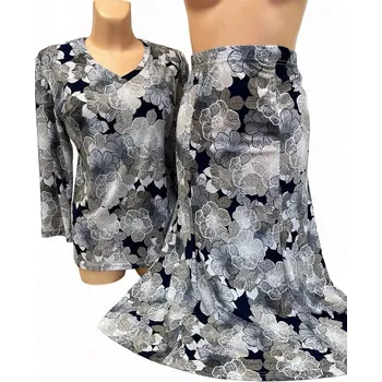 Dámský kostýmek dámské kostýmky, Barva Modrá, Velikost XXXL 54, Materiál 98% Polyester 2% Lycra