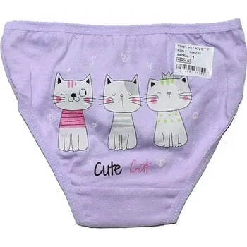 Dívčí spodní kalhotky tři kočičky 6785 lila220/9