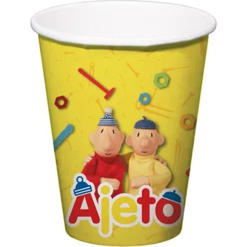 Party dekorace Papírové kelímky Pat a Mat 6 ks