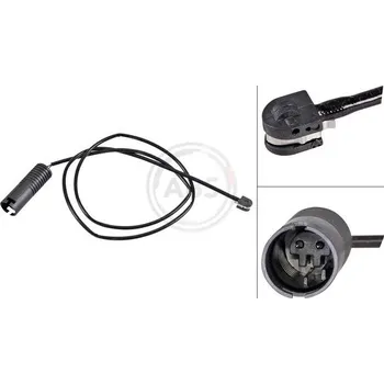 Brzdová destička Výstražný kontakt, opotřebení obložení A.B.S. 39535