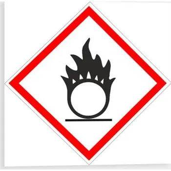 OXIDUJÍCÍ - Symbol CLP (GHS) 03 Samolepka 105 x 105 mm tl. 0.1 mm - Kód: 04551