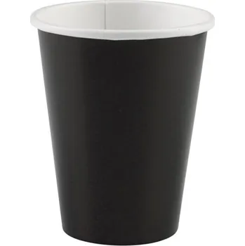 Jednorázové nádobí Moje Party KELÍMKY papírové černé 266 ml 8 ks