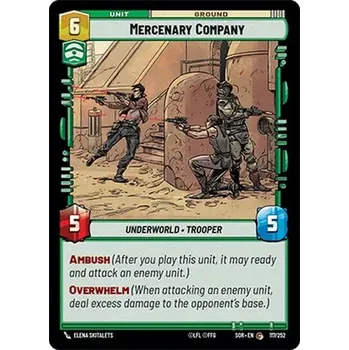 Sběratelská karetní hra Mercenary Company 117/252 - Spark of Rebellion Typ karty: Standard