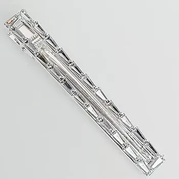 Ozdoba do vlasů Francouzská štrasová pineta - stříbrná