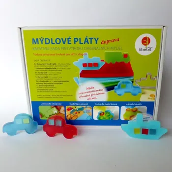 Výuková hračka libebit kreativní sada pro výrobu originálních mýdel DOPRAVA (Kreativní sada mýdlové pláty DOPRAVA)