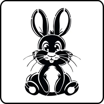 ARTEMISS Zajíček - plastová šablona 496 (29x29cm) Rozměr: G 29x29cm