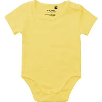 Kojenecký body Neutral Kojenecké body s krátkým rukávem NE11030 Dusty Yellow 74