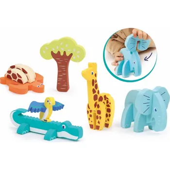 vodní stůl Ludi Puzzle pěnové 3D Zvířátka