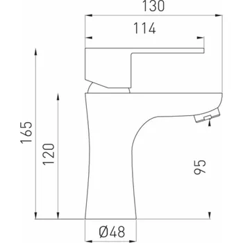 Vodovodní baterie Umyvadlová baterie Cordoba BCD2