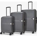 Sada cestovních kufrů ROCK Vancouver PP - charcoal