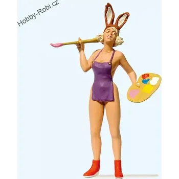 Modelová železnice Postavičky Velikonoční zaječice G - Preiser 45514 (Zahradní železnice)