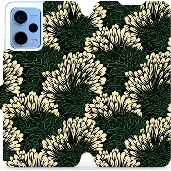 Pouzdro na mobilní telefon Flipové pouzdro Mobiwear - Xiaomi Redmi Note 12 5G - VA45S Travina (Knížkové flip pouzdro, obal, kryt na mobil Xiaomi Redmi Note 12 5G - VA45S Travina, materiál Umělá kůže + TPU - ochrana 360°, stojánek, silikonová vanička, magnetické zavírání)