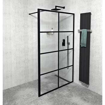 GELCO CURE BLACK Sprchová zástěna 1200mm, čiré sklo, CB120