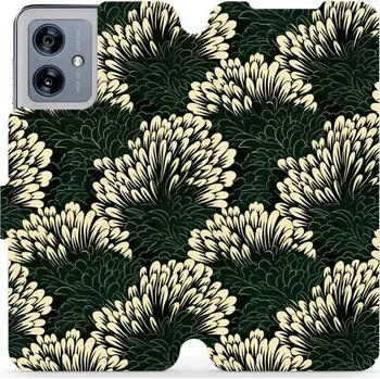 Pouzdro na mobilní telefon Flipové pouzdro Mobiwear - Motorola Moto G54 5G / Moto G54 5G Power Edition - VA45S Travina (Knížkové flip pouzdro, obal, kryt na mobil Motorola Moto G54 5G / Moto G54 5G Power Edition - VA45S Travina, materiál Umělá kůže + TPU - ochrana 360°, stojánek,)