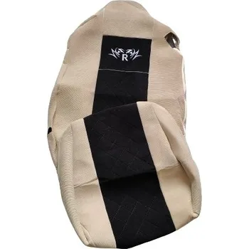 Potah sedadla Autopotahy manšestrové pro RENAULT GAMA T, béžovo-černá barva (č. 128)