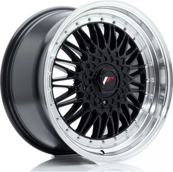 Alu kolo JR Wheels JR9 18x9 ET20-40 BLANK Gloss Black w/Machined Lip