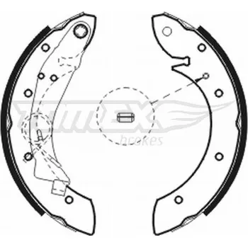 Brzdová čelist Sada brzdových čelistí TOMEX Brakes TX 20-75