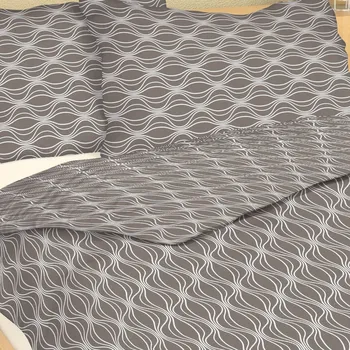 Povlečení Krepové povlečení cibule na šedé 9439-15 - 200x220 + 2x 70x90 cm