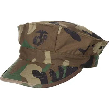 Pokrývka hlavy Čepice námořní pěchoty maskovací USMC Utility Cap Woodland Camo MFH 10233T Velikost: XL(60-61)