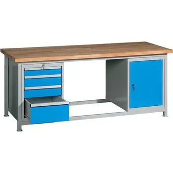 Dílenský stůl Svařovaný dílenský stůl Lope, 85 x 200 x 75 cm