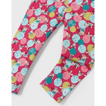 Dívčí kalhoty Bavlněné legínové kalhoty Mayoral 3702 barva: růžová, Rozměr: 116