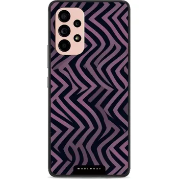 Pouzdro na mobilní telefon Lesklý kryt Mobiwear Glossy - Samsung Galaxy A53 5G - GA55G Fialové klikyháky (Prémiové lesklé pouzdro, obal, kryt Mobiwear Glossy na mobil Samsung Galaxy A53 5G - GA55G Fialové klikyháky, materiál Plast + TPU silikon - krytí po všech stranách,)