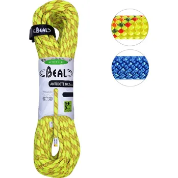 Horolezectví Jednoduché horolezecké lano BEAL Antidote 10,2 mm Barva: yellow, Délka: 200 m, Kód produktu: BC102A.200.Y