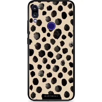 Pouzdro na mobilní telefon Lesklý kryt Mobiwear Glossy - Xiaomi Redmi Note 7 - GA50G Černé puntíky (Prémiové lesklé pouzdro, obal, kryt Mobiwear Glossy na mobil Xiaomi Redmi Note 7 - GA50G Černé puntíky, materiál Plast + TPU silikon - krytí po všech stranách, neošoupatelný potisk,)