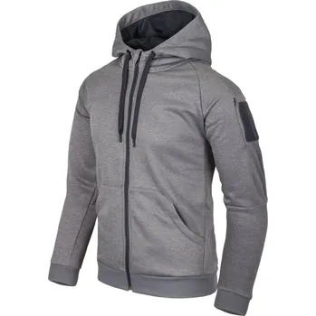 Pánská mikina HELIKON HELIKON mikina URBAN TACTICAL HOODIE (FullZip)® - Melange Grey - XXL