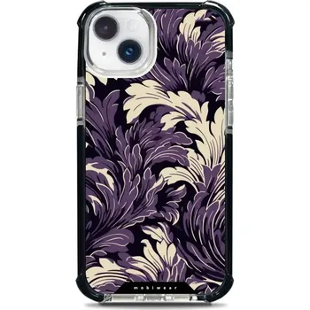 Pouzdro na mobilní telefon Odolný obal Mobiwear MagSafe Elite Bumper - Apple iPhone 14 Plus - DA46D Fialové rostliny (Odolný kryt, pouzdro, obal Mobiwear Elite Bumper na mobil Apple iPhone 14 Plus - DA46D Fialové rostliny, materiál Plast + TPU silikon + kov - zesílená ochrana)