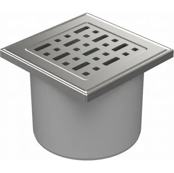 Odvodňovací žlab Podlahová vpusť přímá D110, mřížka FACE