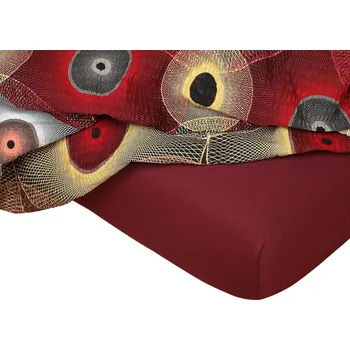 Prostěradlo Jersey prostěradlo bordó - 90x200/20 cm jednolůžko